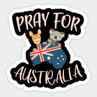 Pray for Australia | Save the Koalas and Kangaroos Sticker